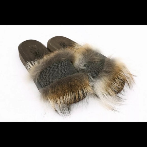 Brunello Cucinelli Fur Slides size 37 (7) - Picture 5 of 8